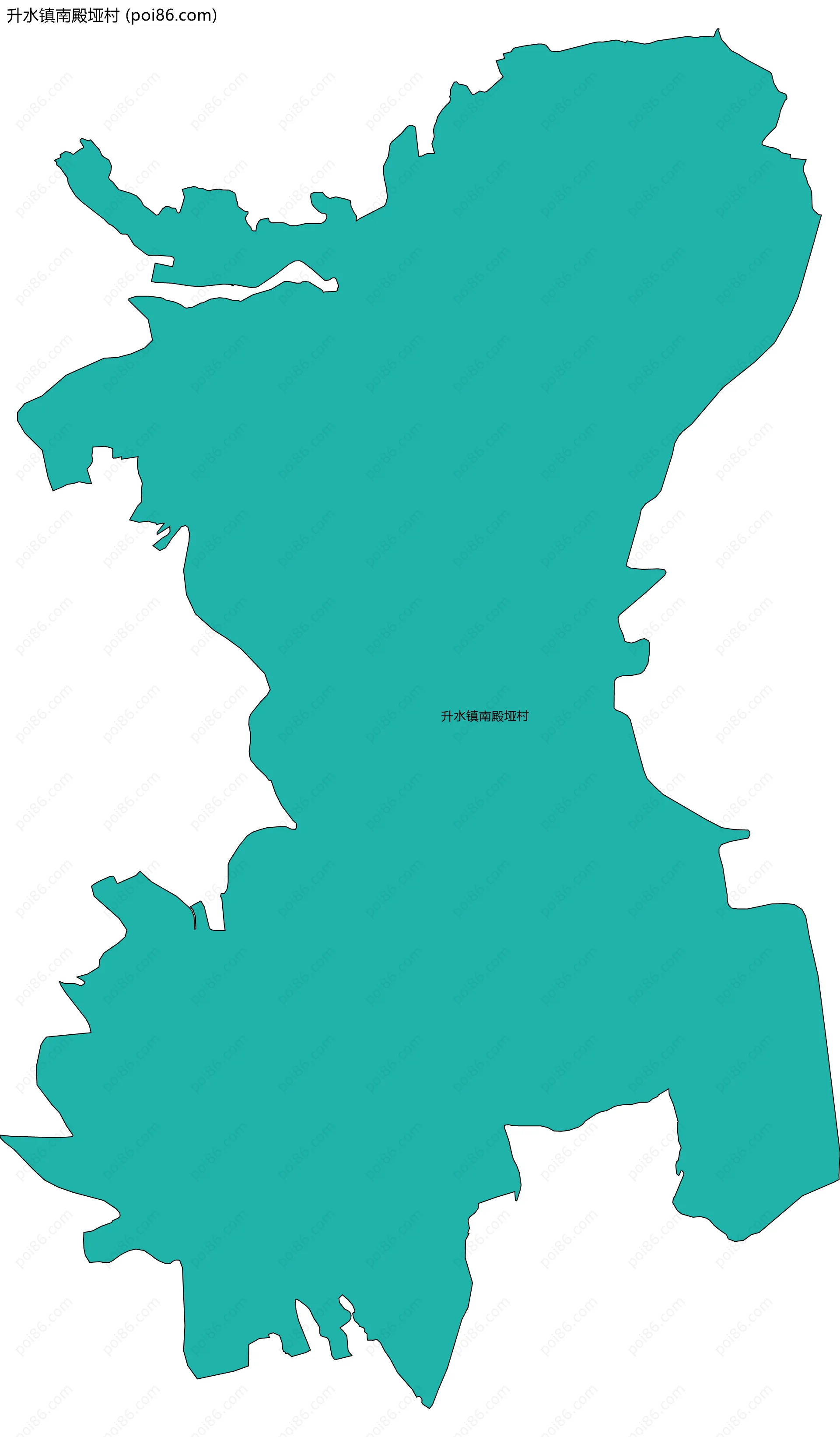 升水镇南殿垭村边界地图