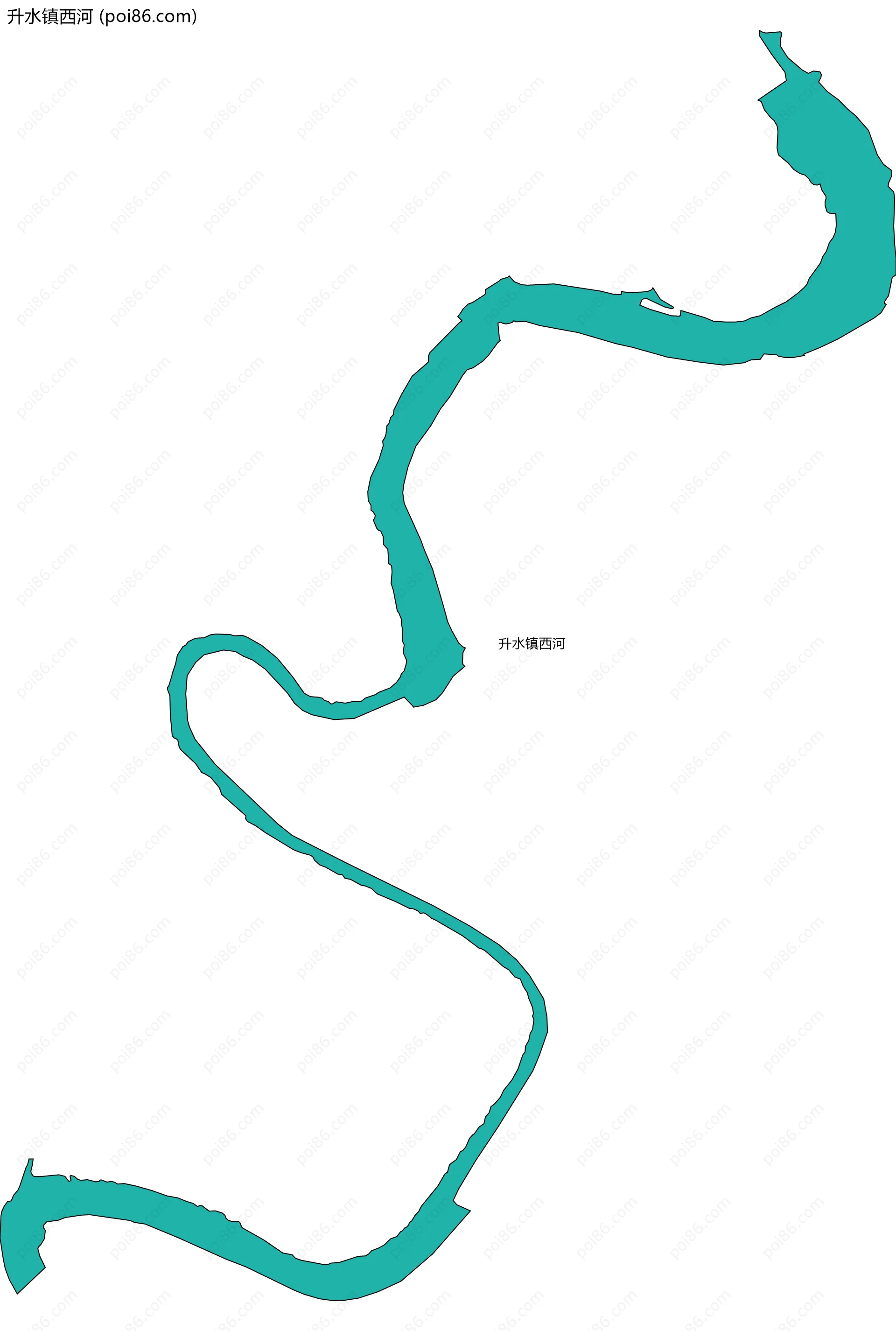 升水镇西河边界地图