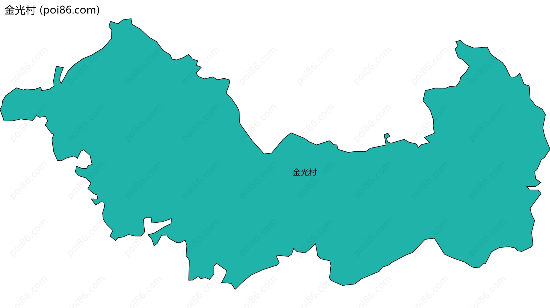金光村边界地图