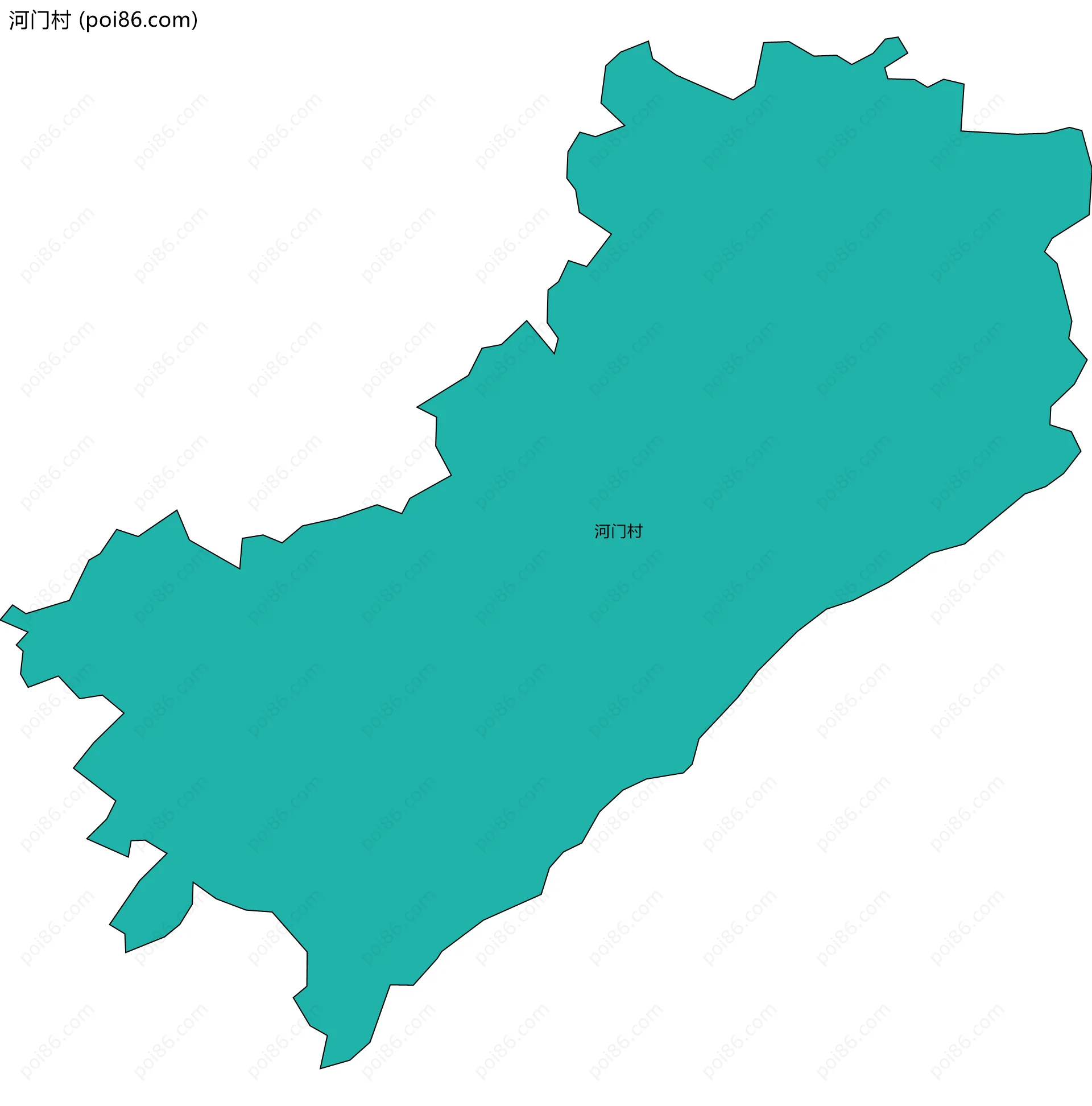 河门村边界地图