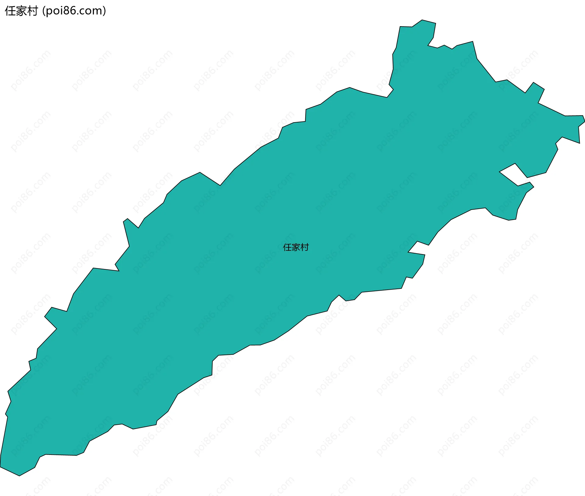 任家村边界地图
