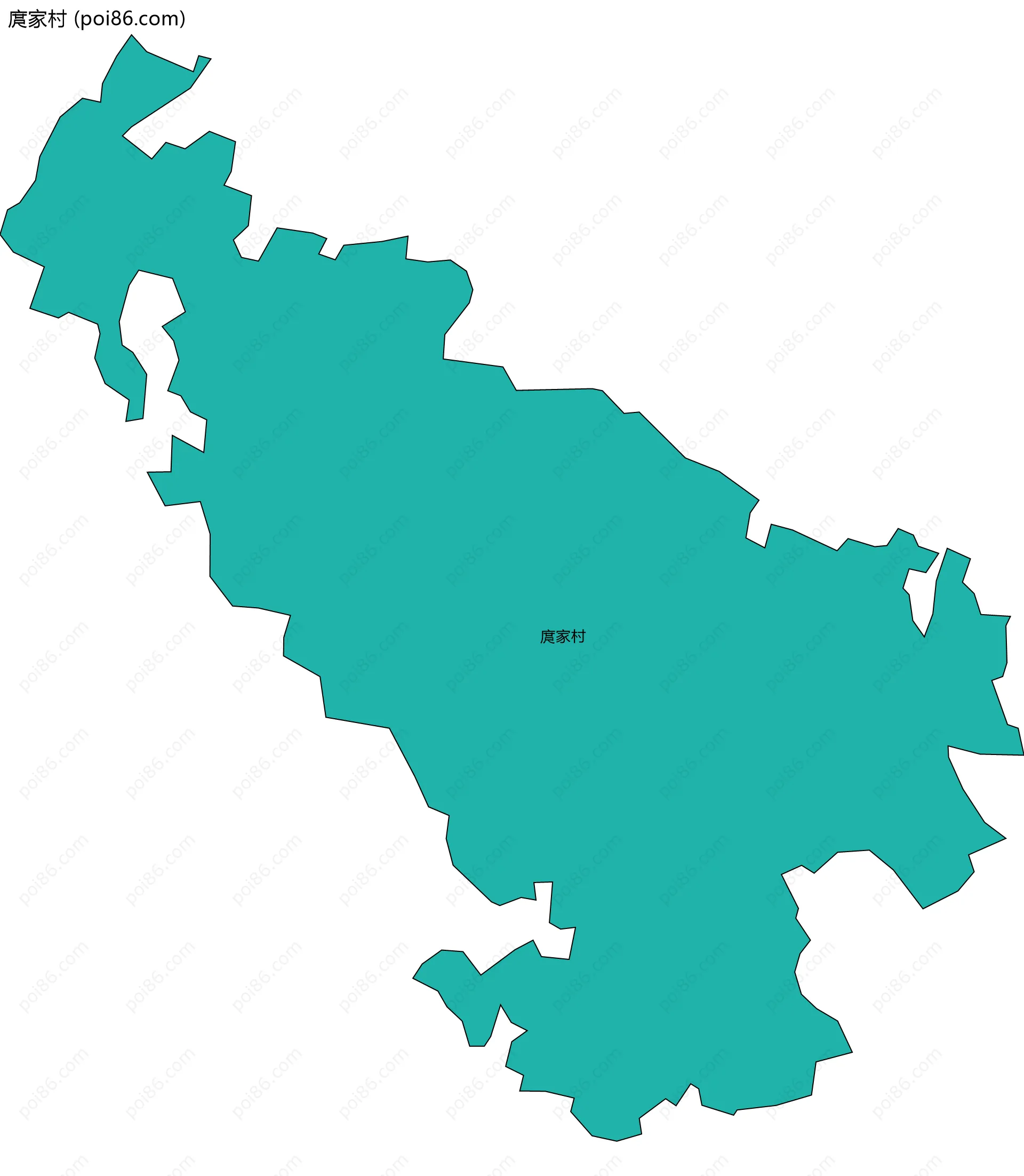 庹家村边界地图