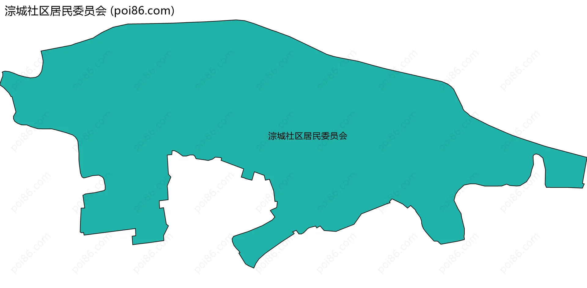 淙城社区居民委员会边界地图