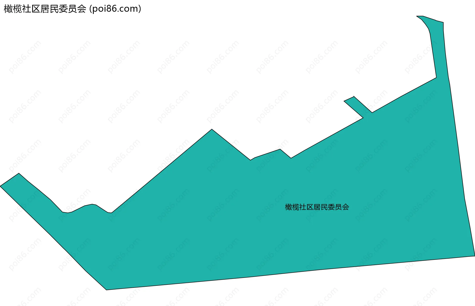 橄榄社区居民委员会边界地图