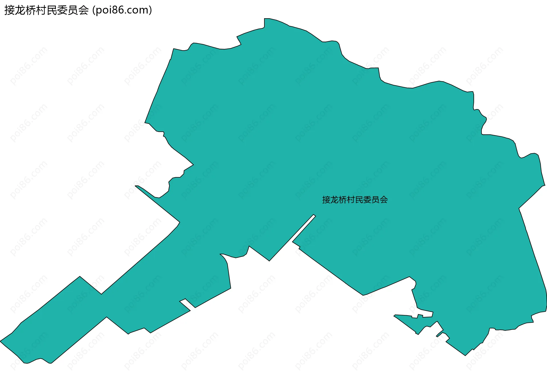 接龙桥村民委员会边界地图