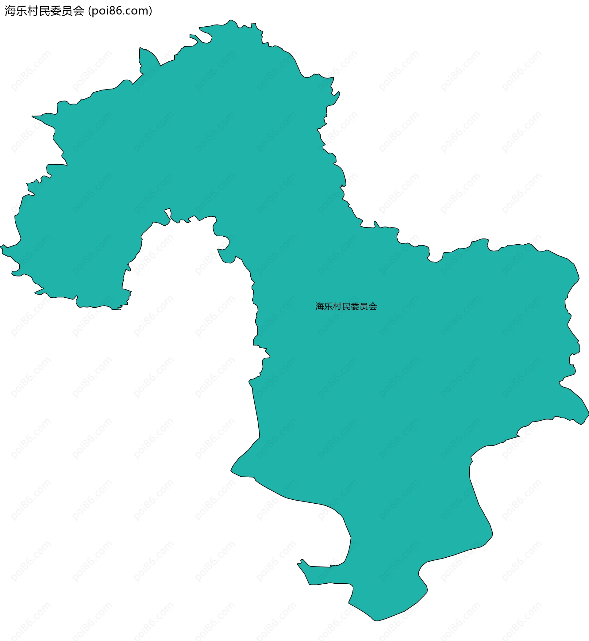 海乐村民委员会边界地图