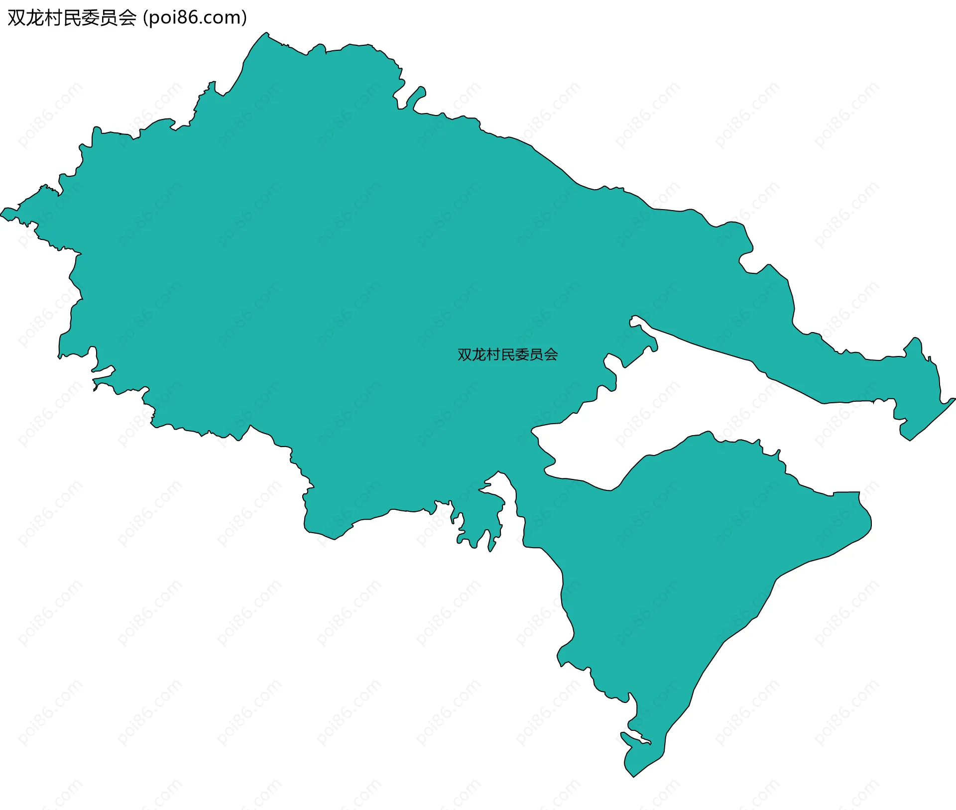 双龙村民委员会边界地图