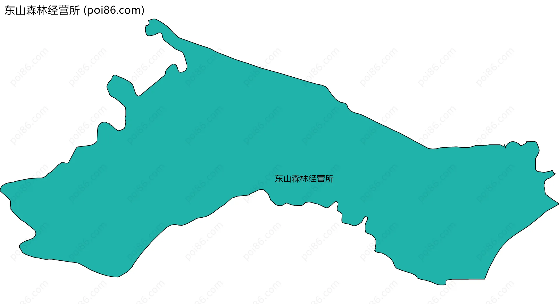 东山森林经营所边界地图