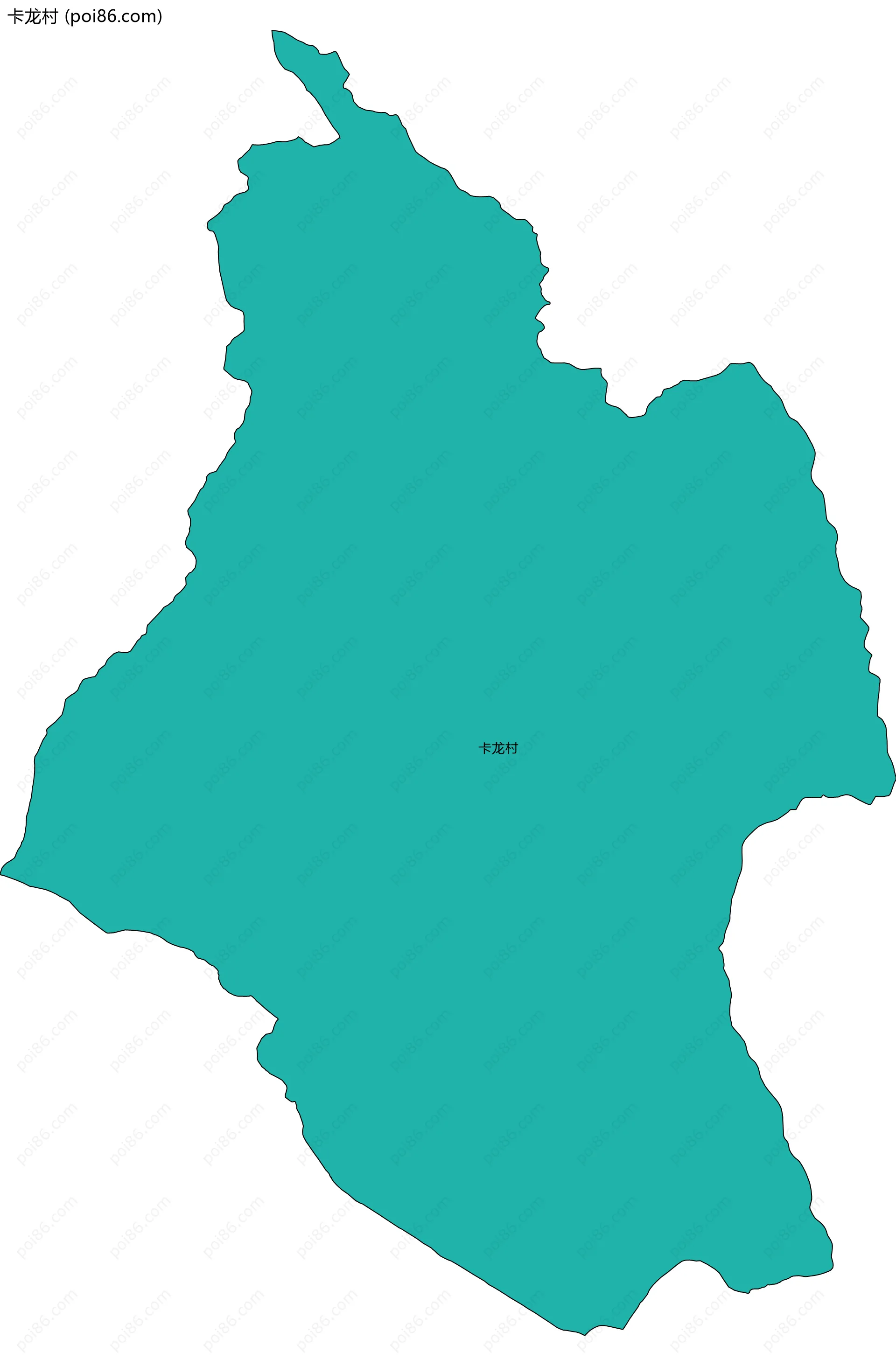 卡龙村边界地图