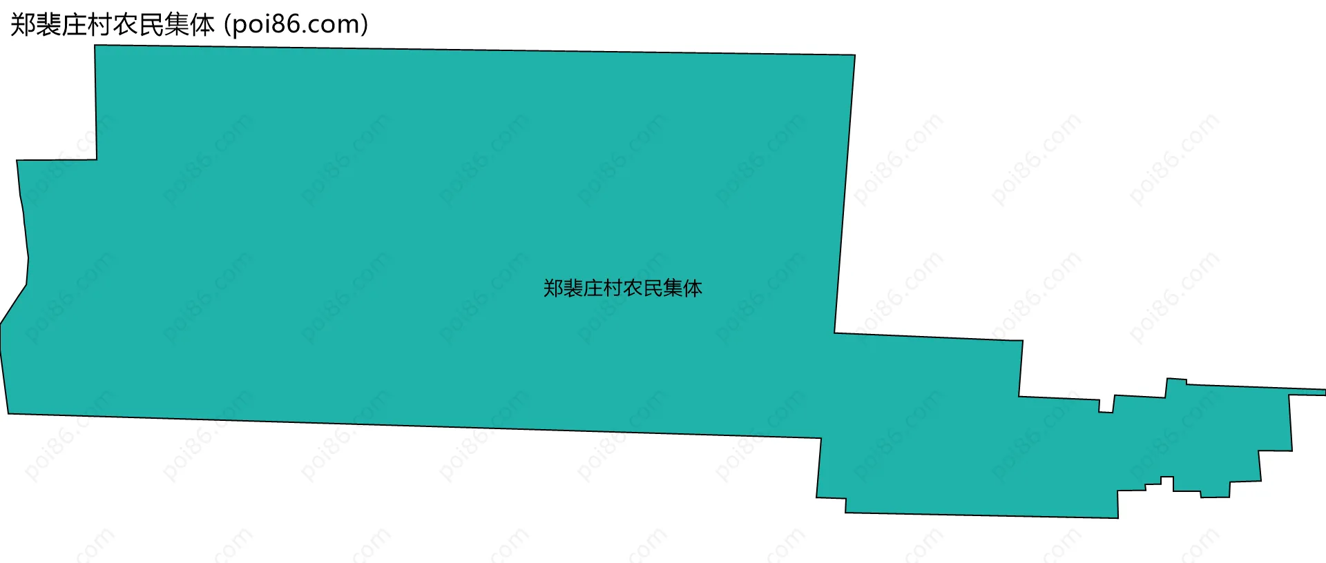 郑裴庄村农民集体边界地图