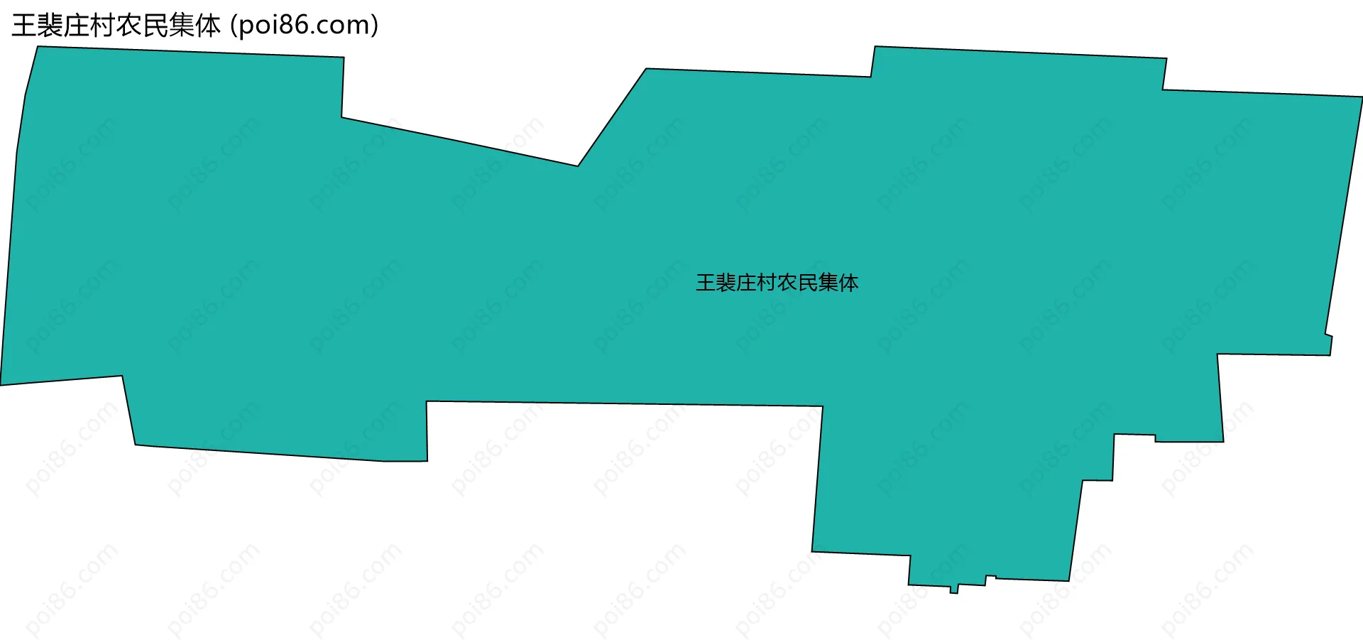王裴庄村农民集体边界地图