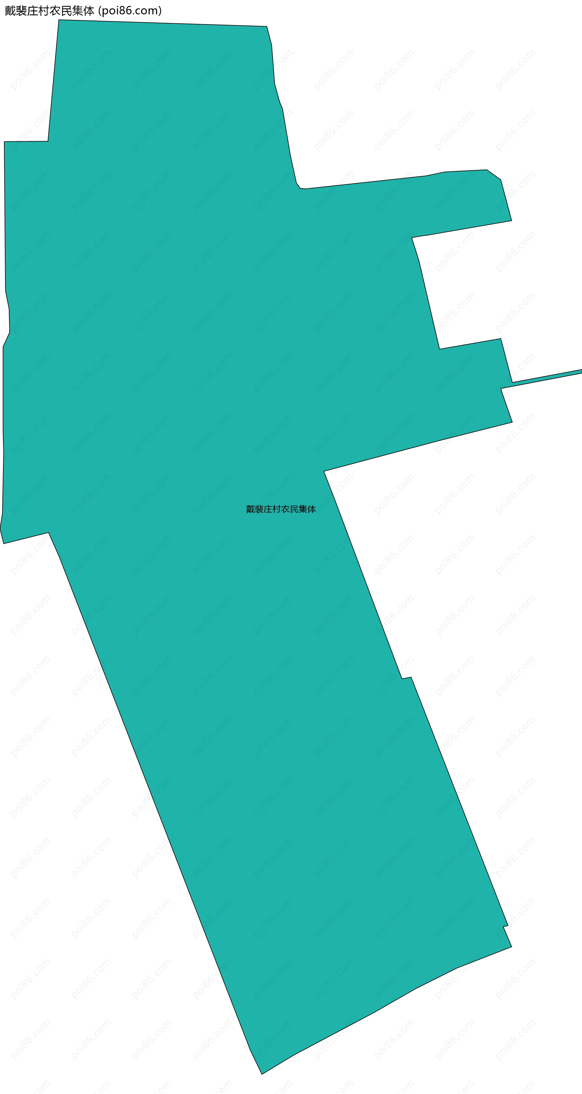 戴裴庄村农民集体边界地图