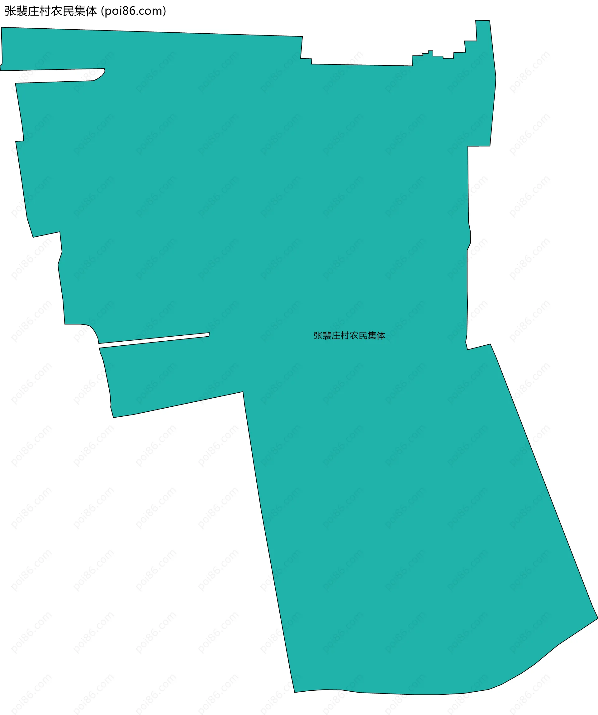 张裴庄村农民集体边界地图