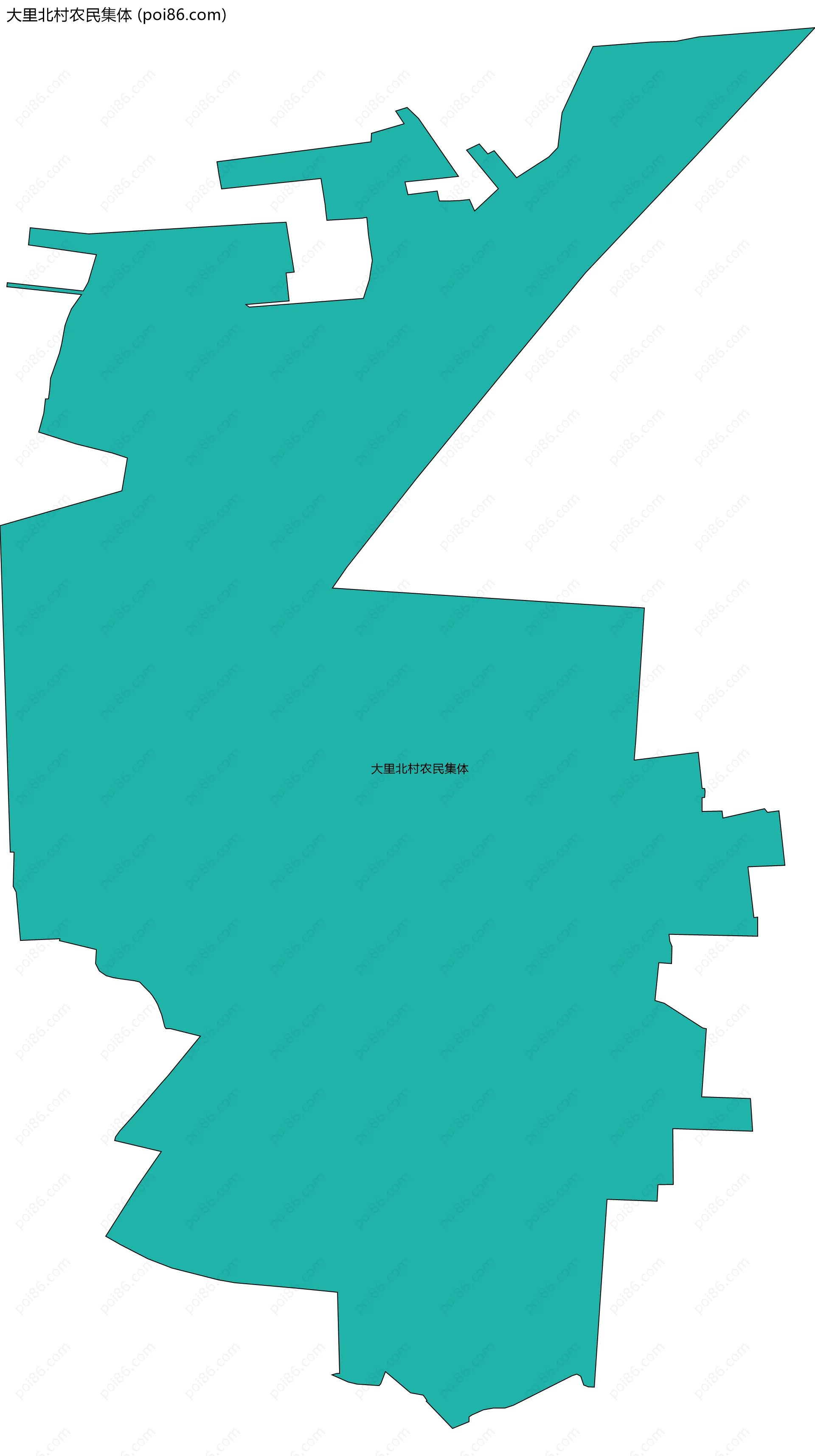 大里北村农民集体边界地图