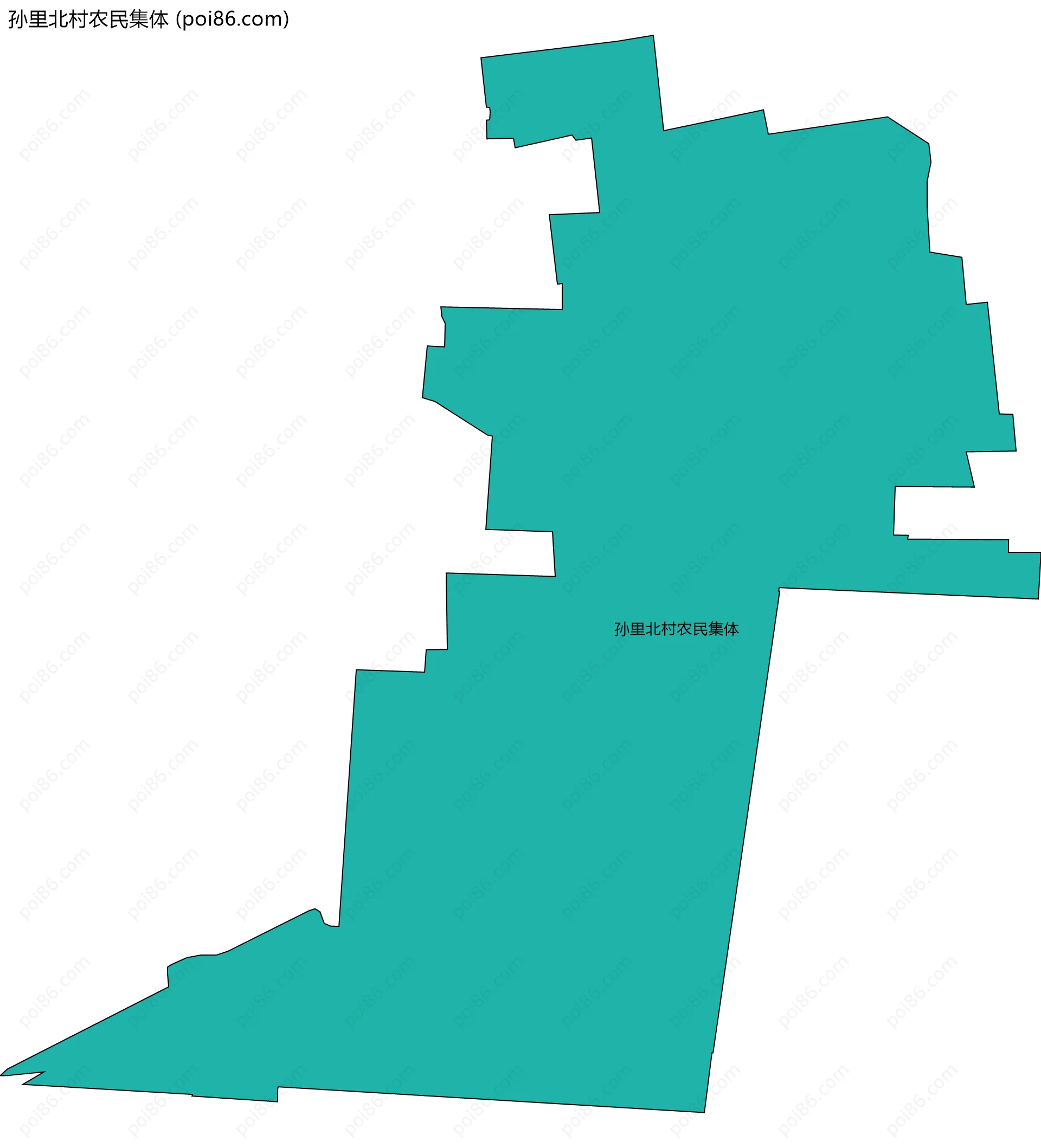 孙里北村农民集体边界地图