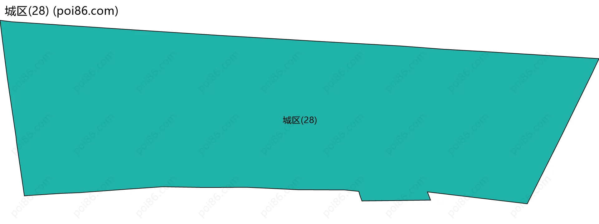 城区(28)边界地图