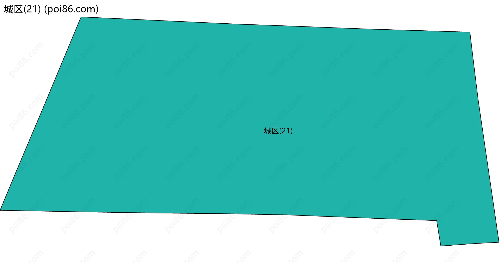 城区(21)边界地图