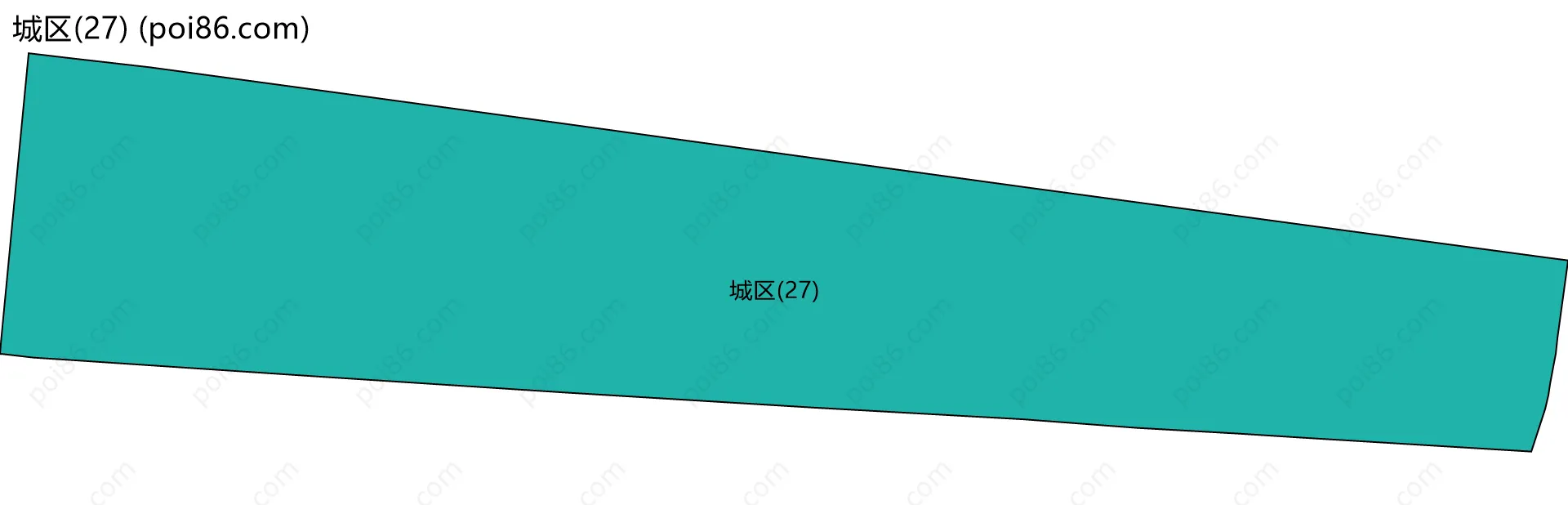 城区(27)边界地图