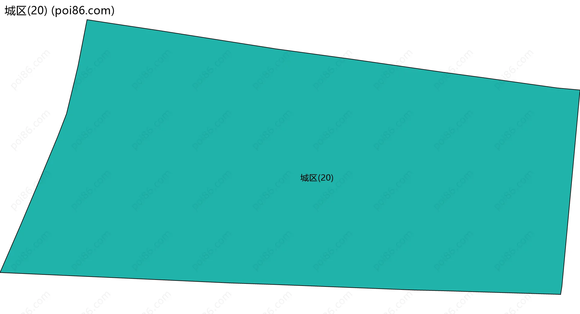 城区(20)边界地图