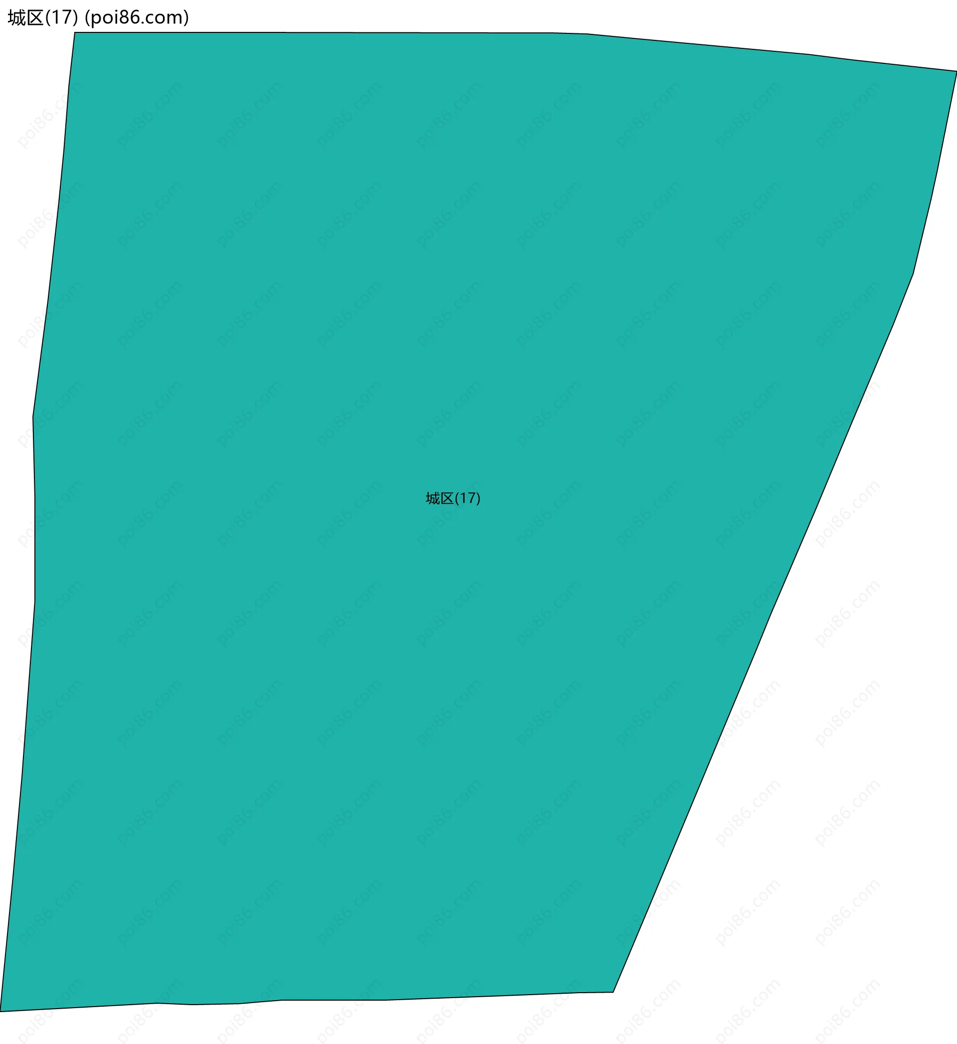 城区(17)边界地图