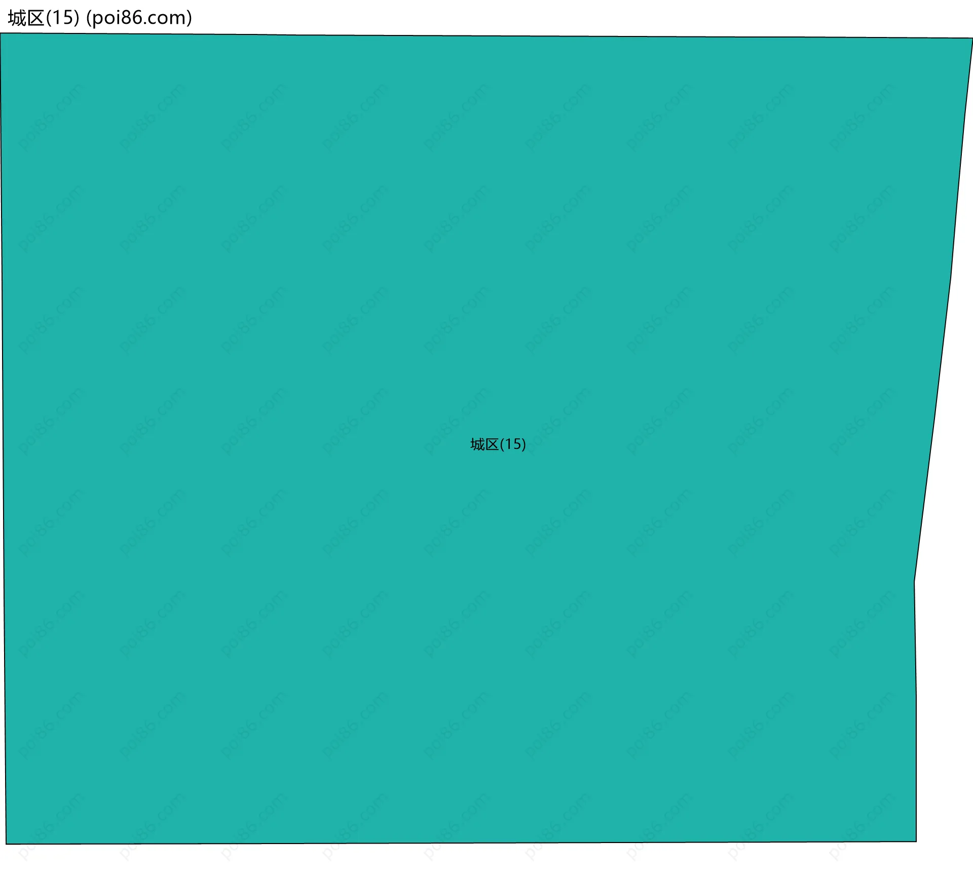 城区(15)边界地图