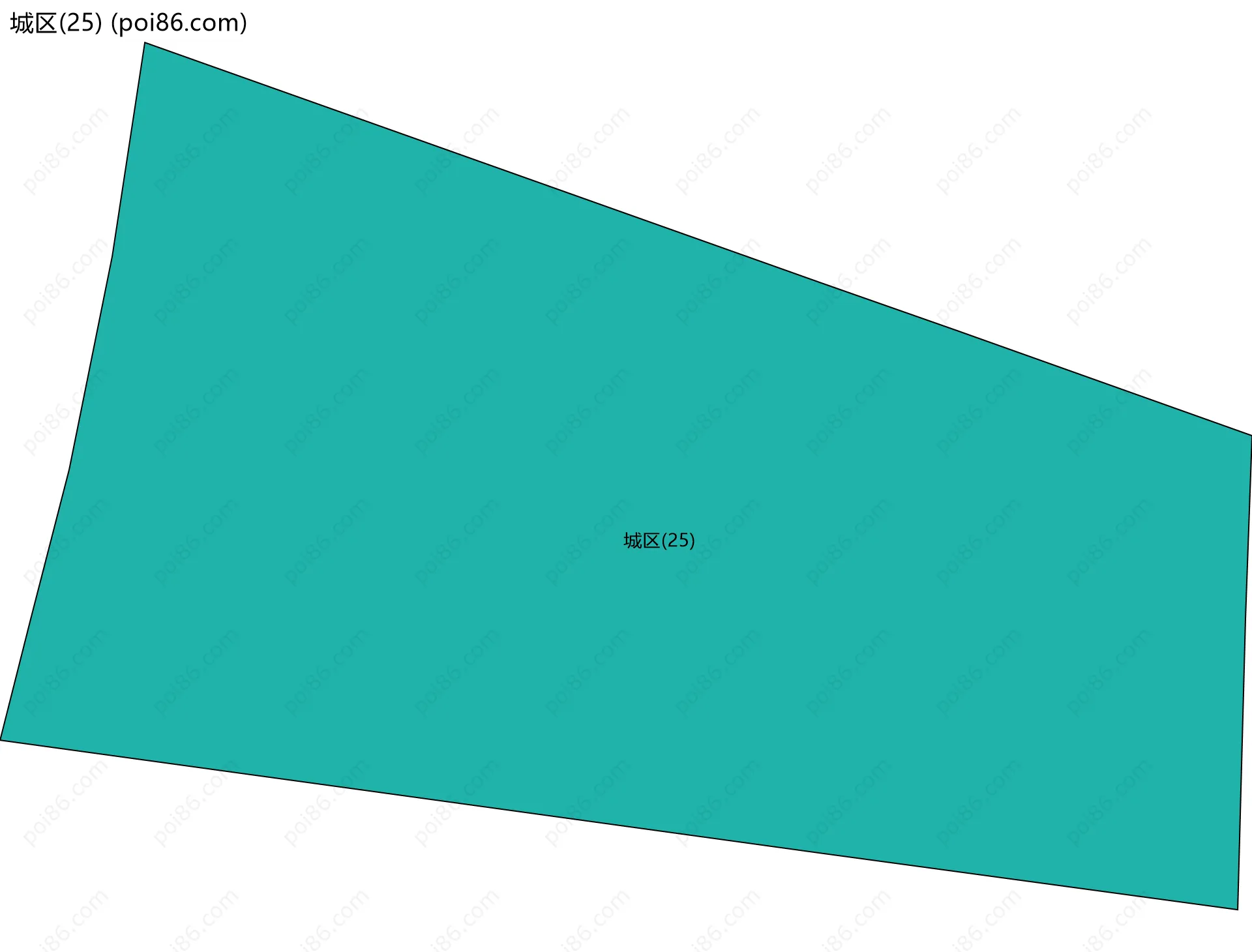城区(25)边界地图