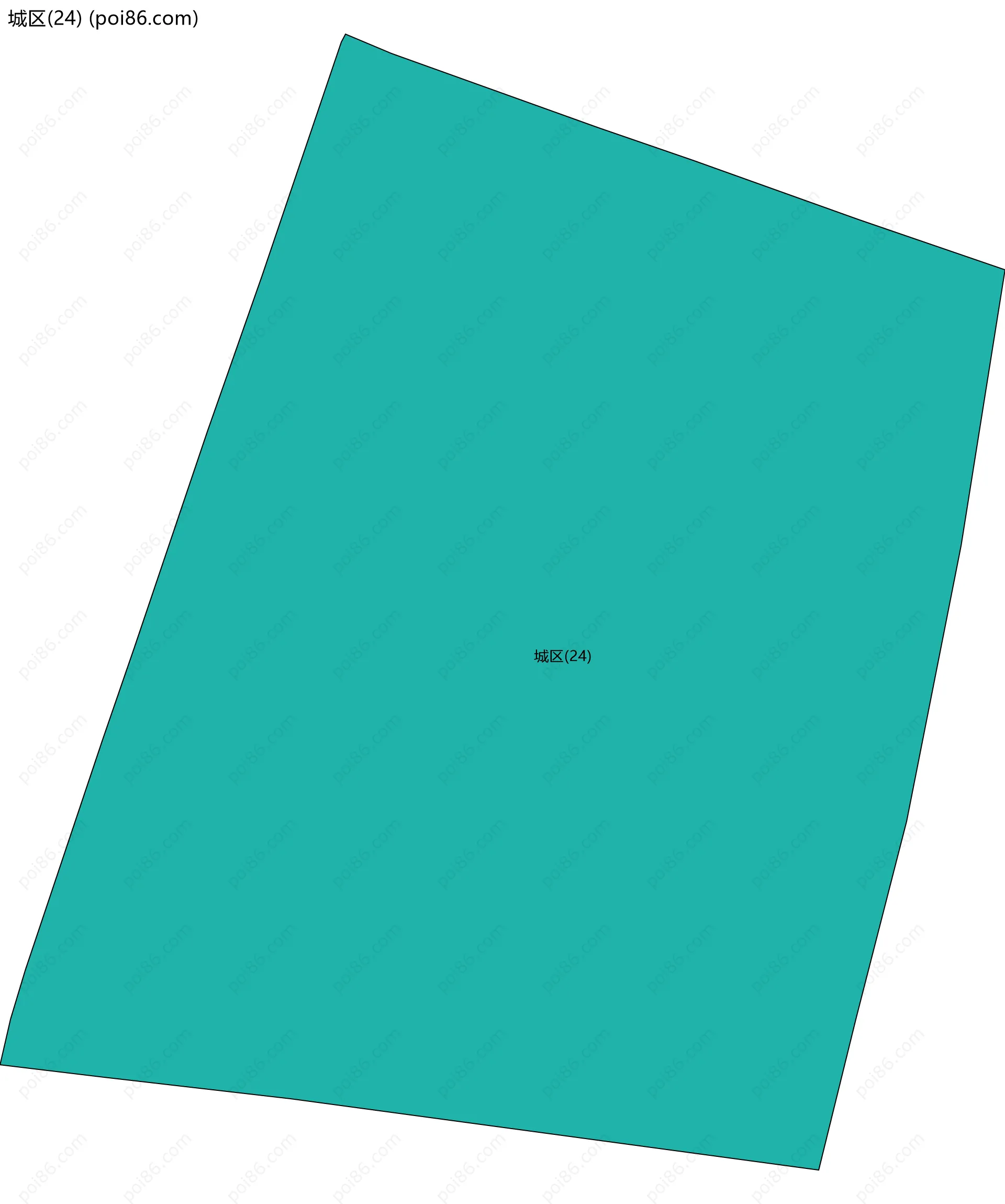 城区(24)边界地图