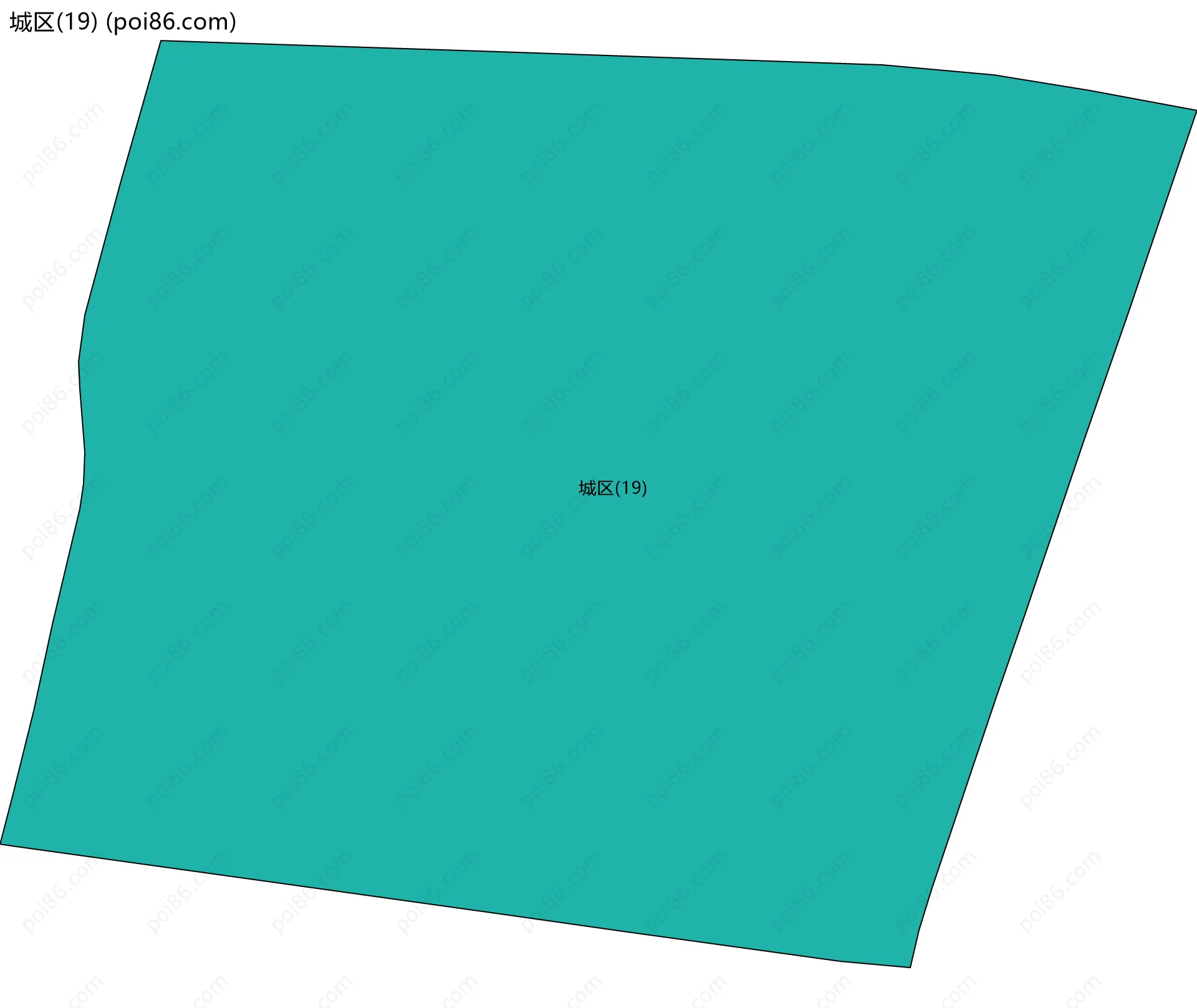 城区(19)边界地图