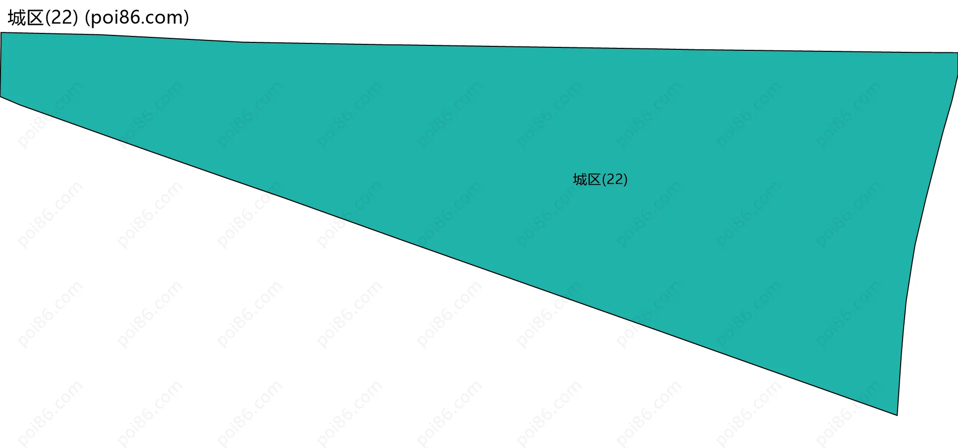 城区(22)边界地图