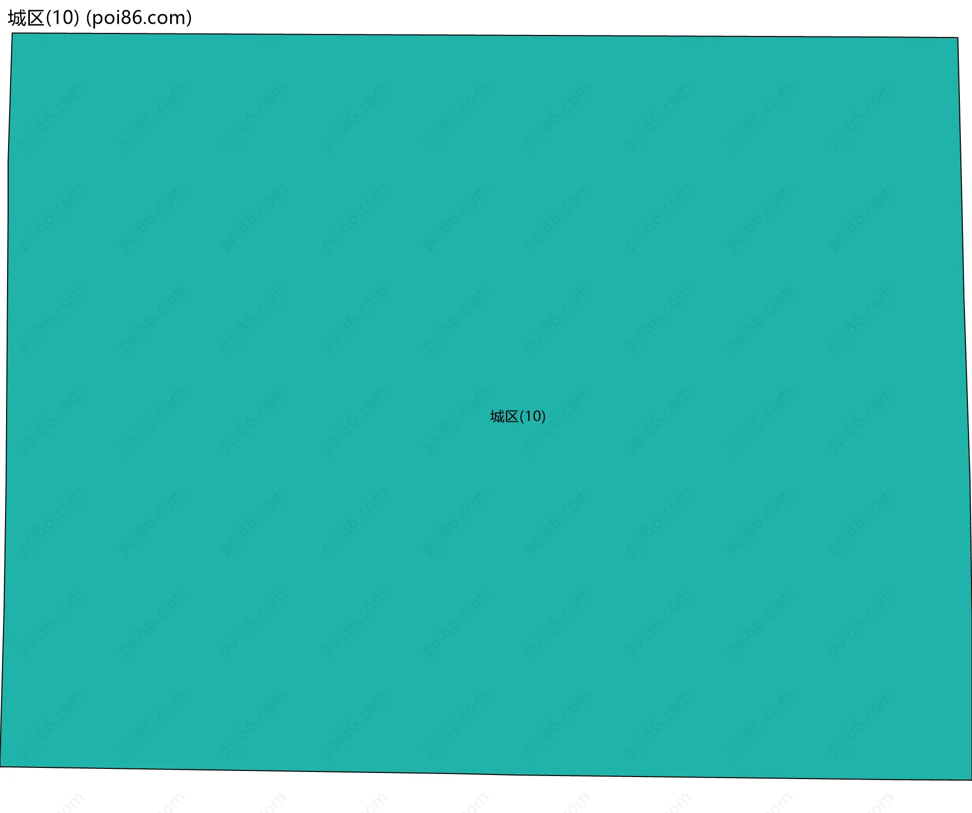 城区(10)边界地图