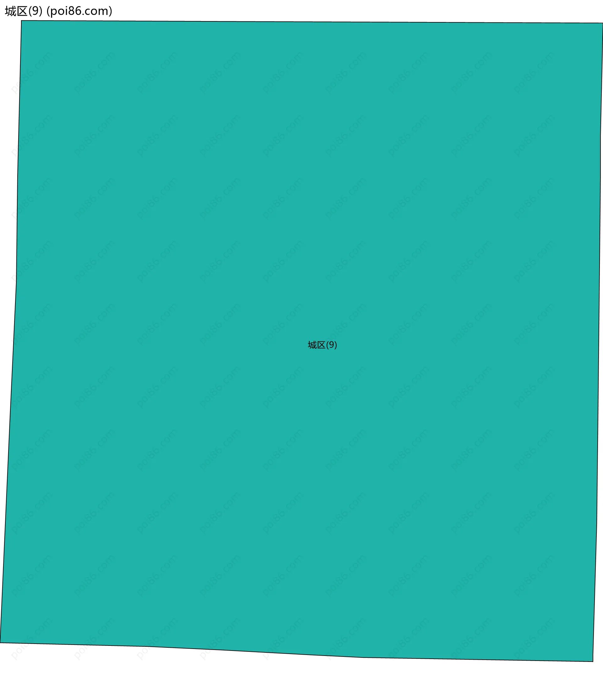 城区(9)边界地图