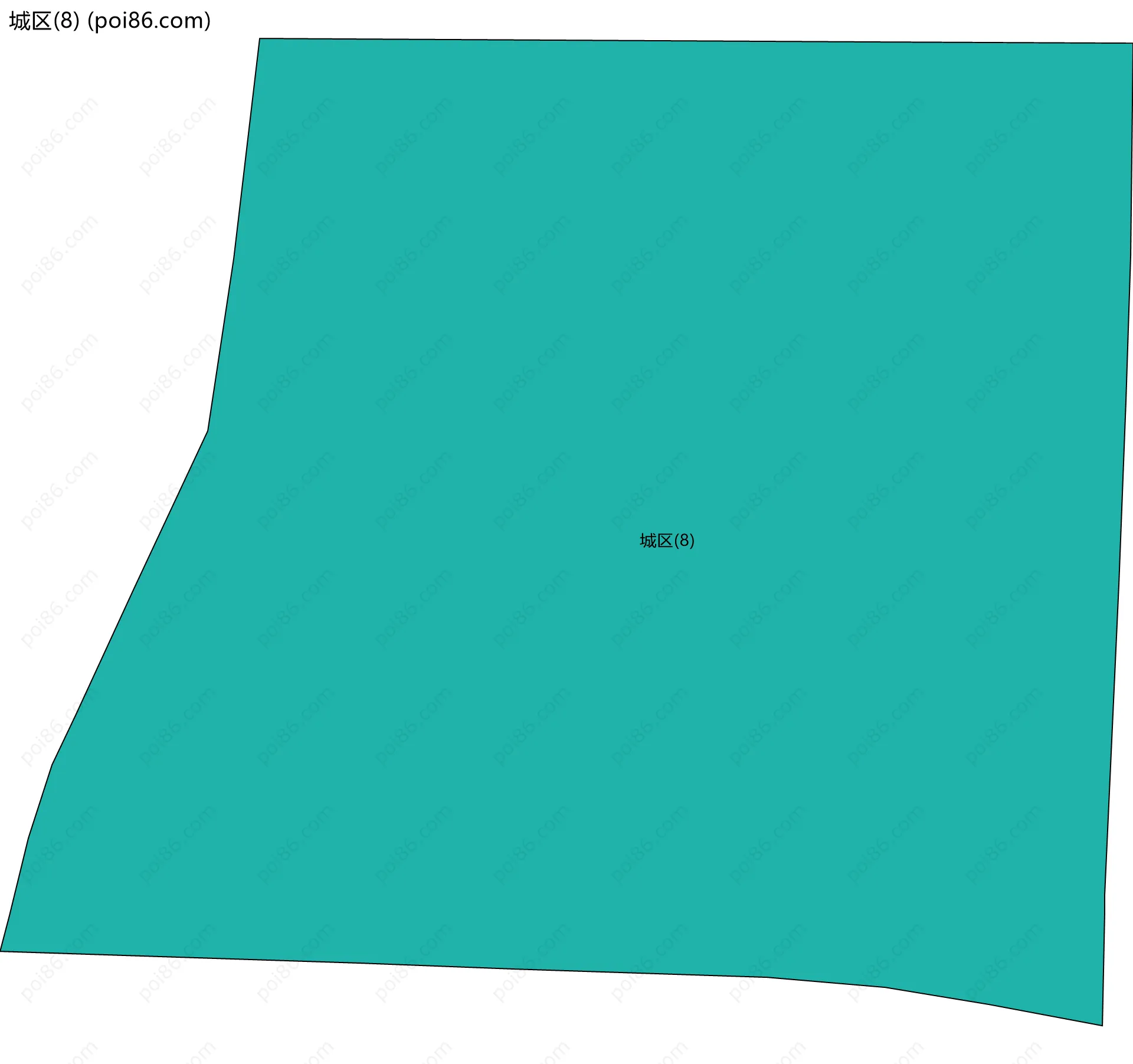 城区(8)边界地图