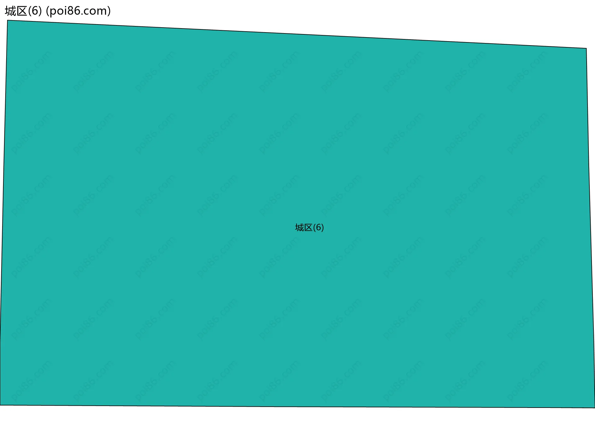 城区(6)边界地图