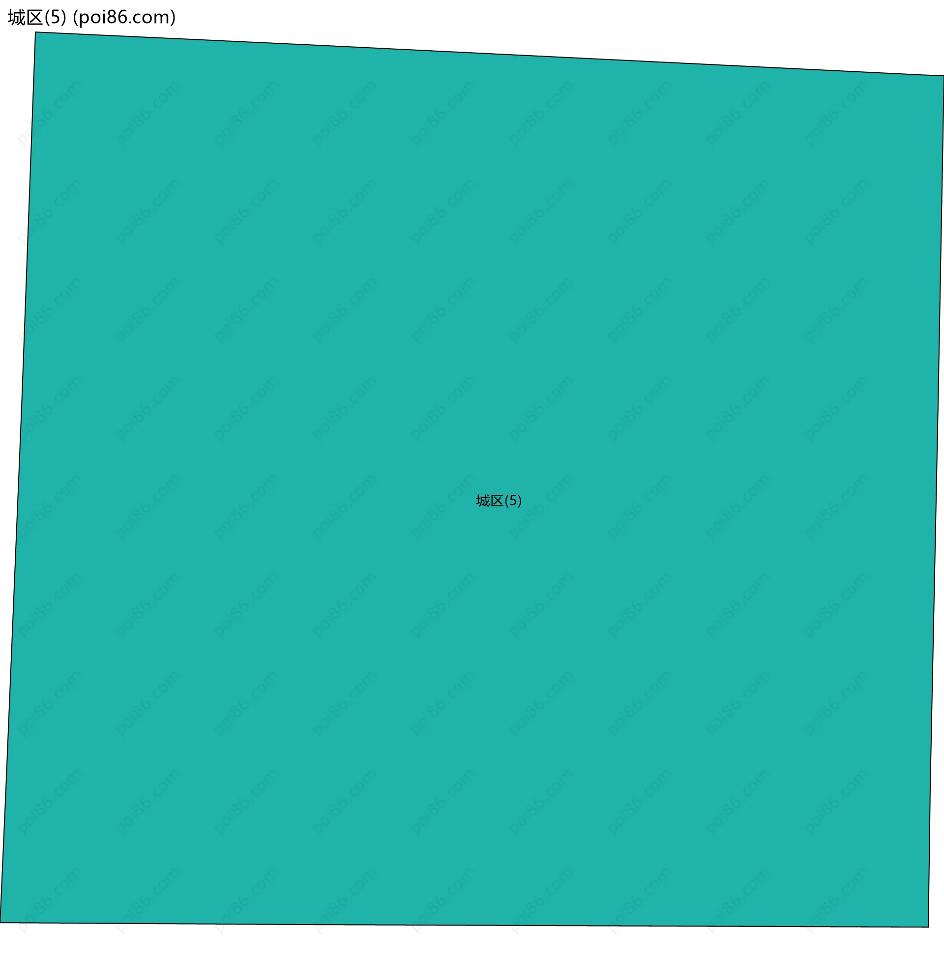 城区(5)边界地图