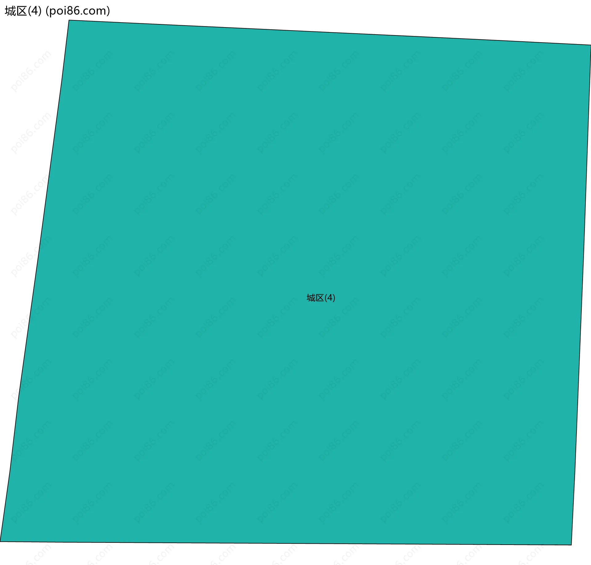城区(4)边界地图
