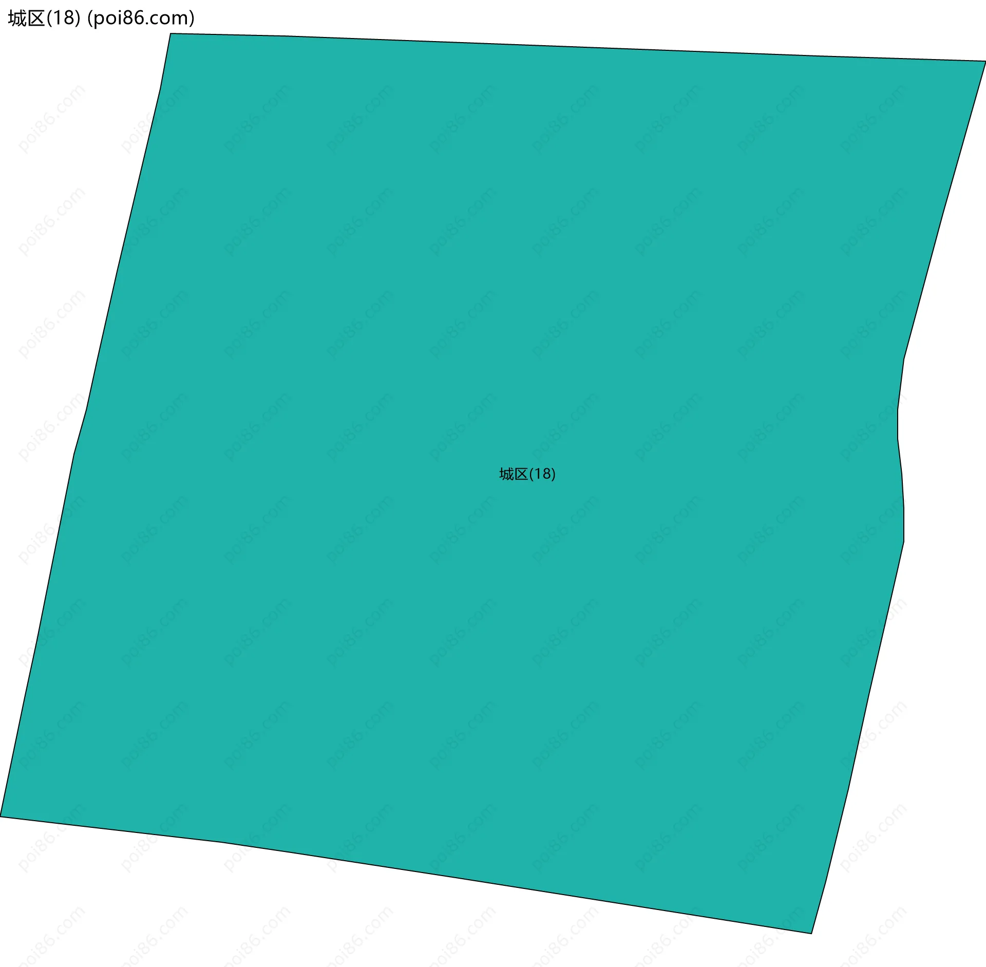 城区(18)边界地图
