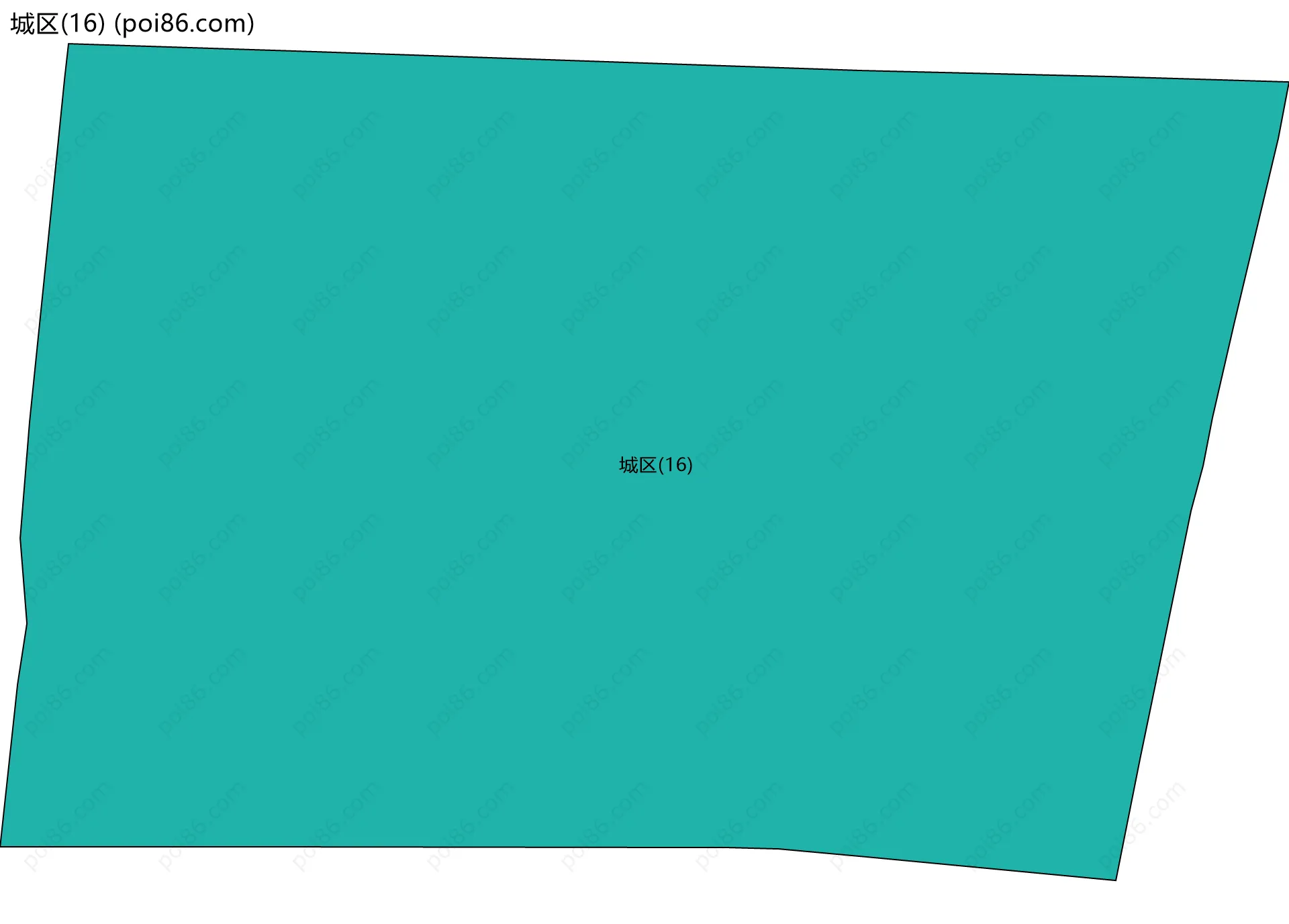 城区(16)边界地图