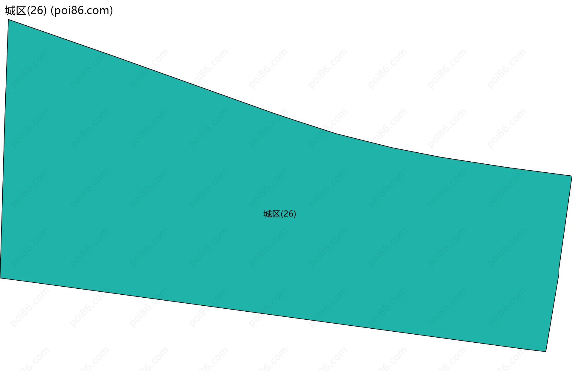 城区(26)边界地图