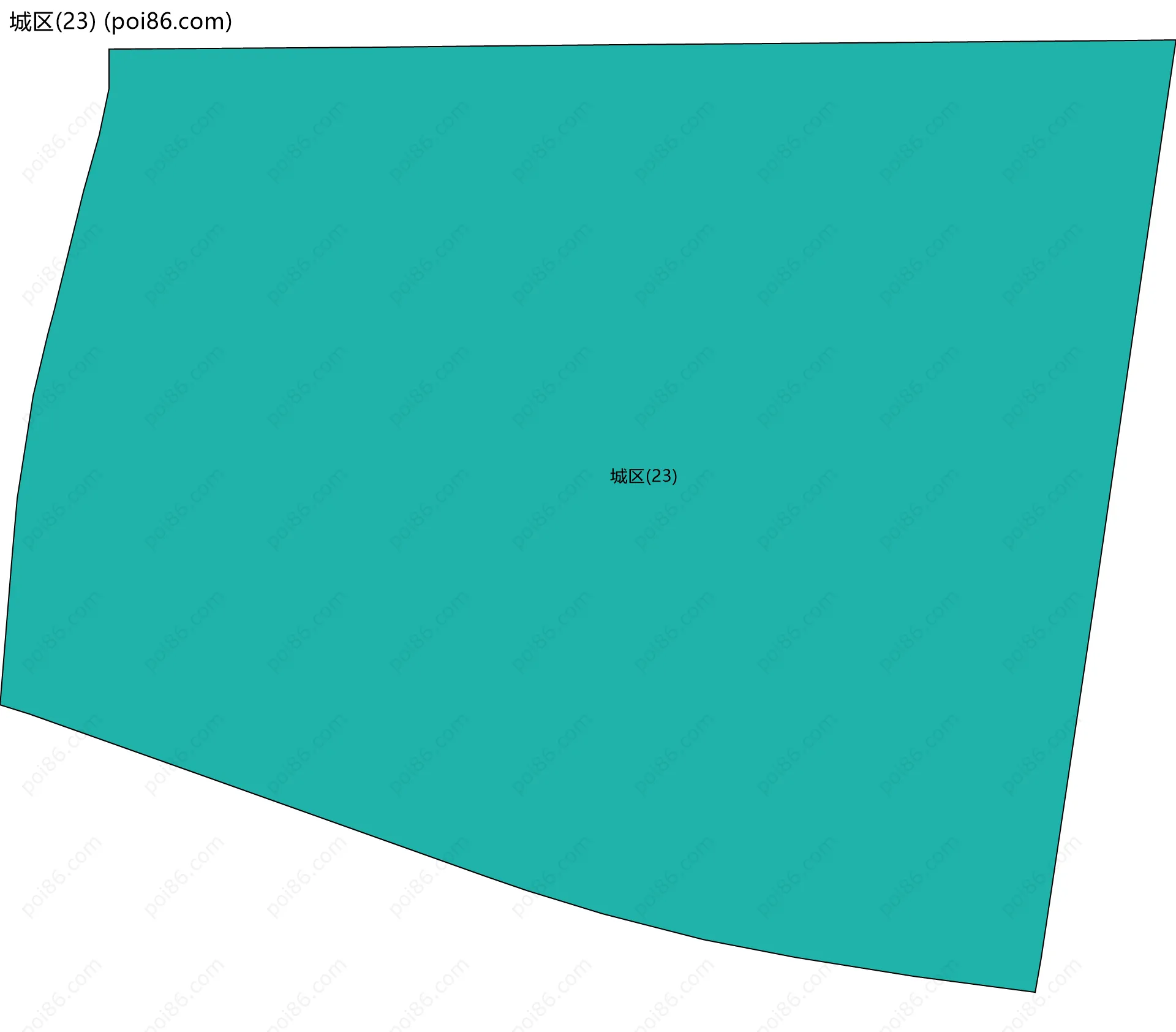 城区(23)边界地图