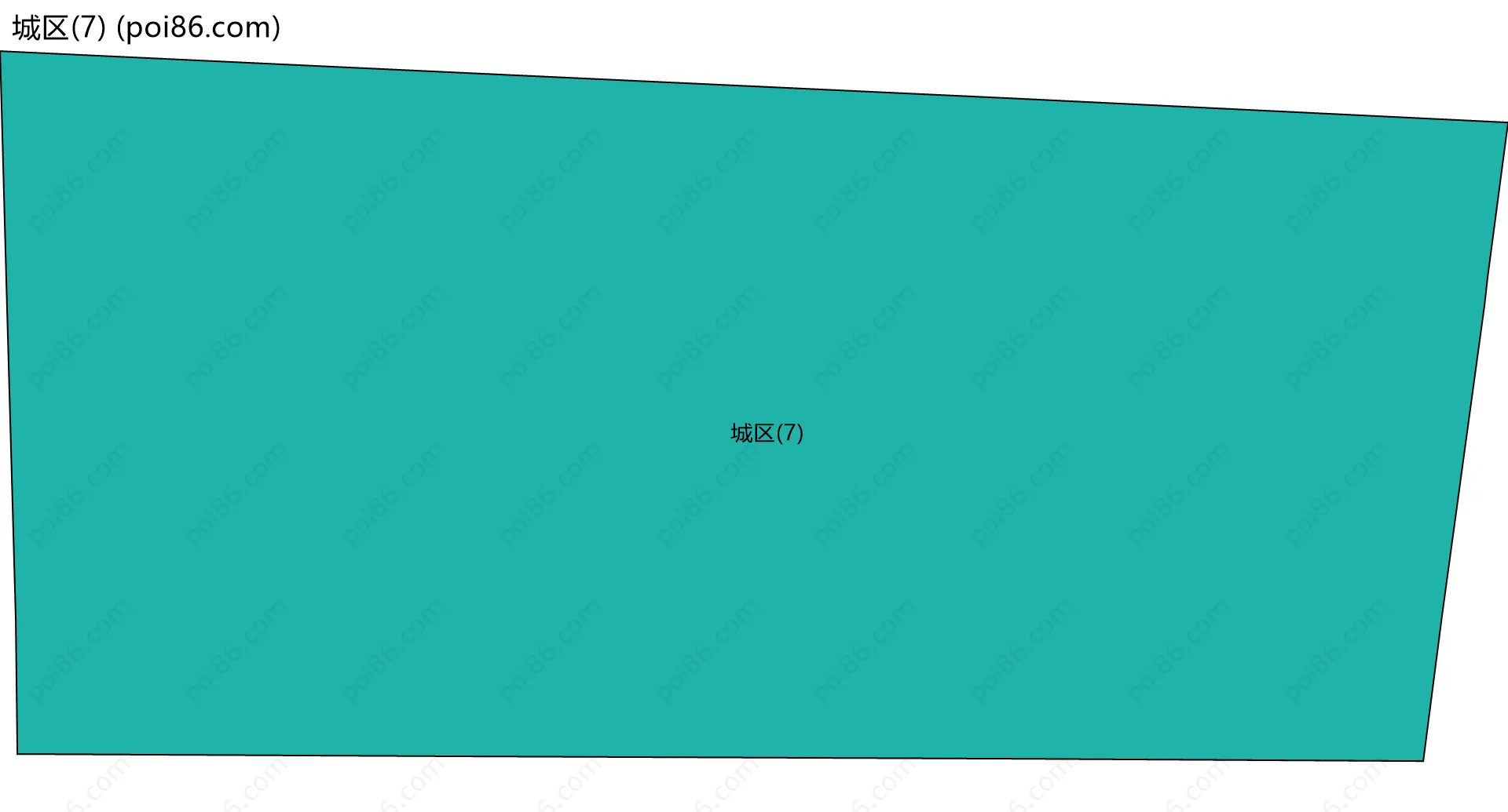 城区(7)边界地图