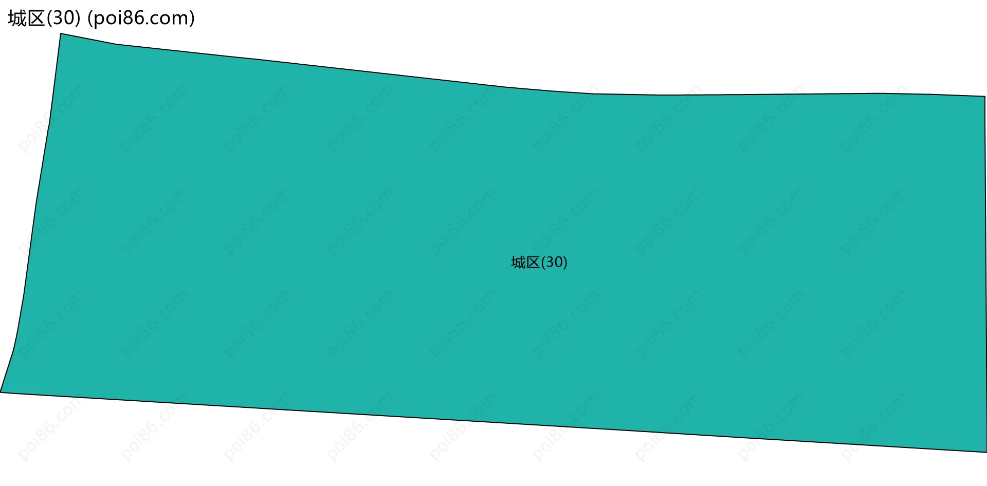 城区(30)边界地图