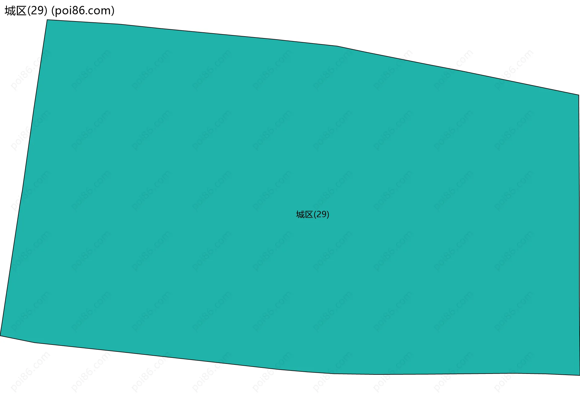 城区(29)边界地图