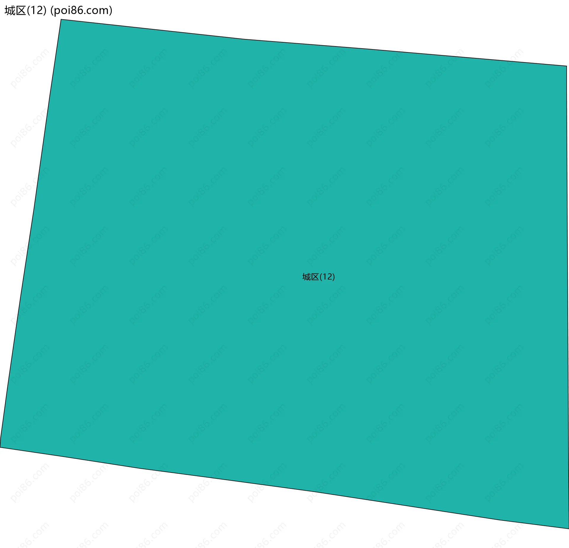 城区(12)边界地图
