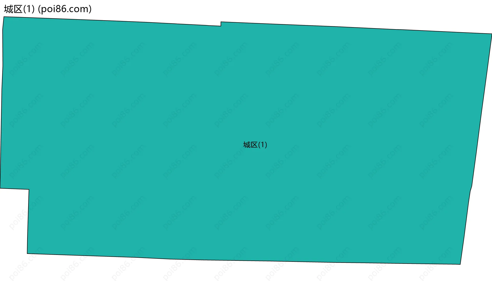 城区(1)边界地图