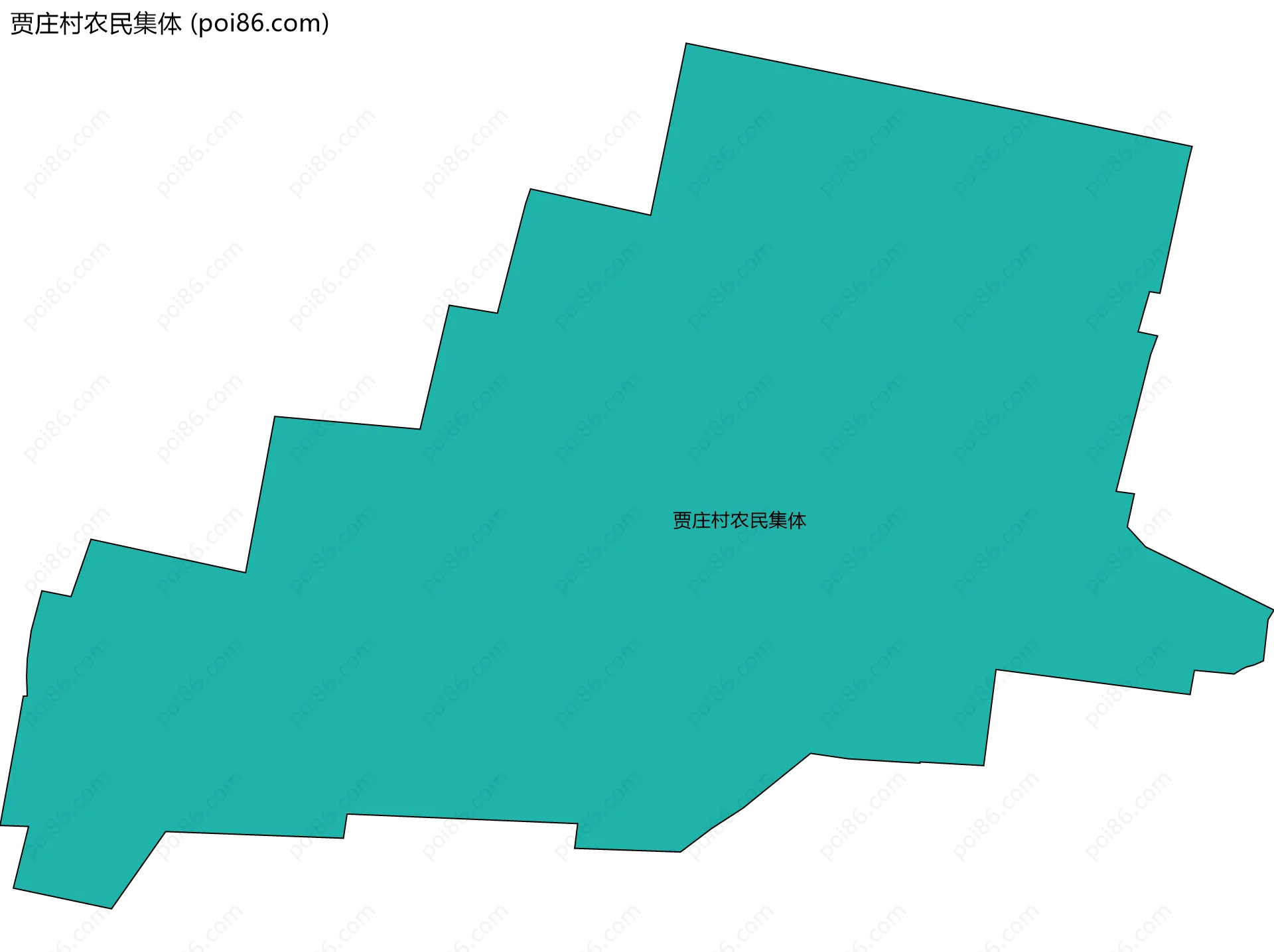 贾庄村农民集体边界地图