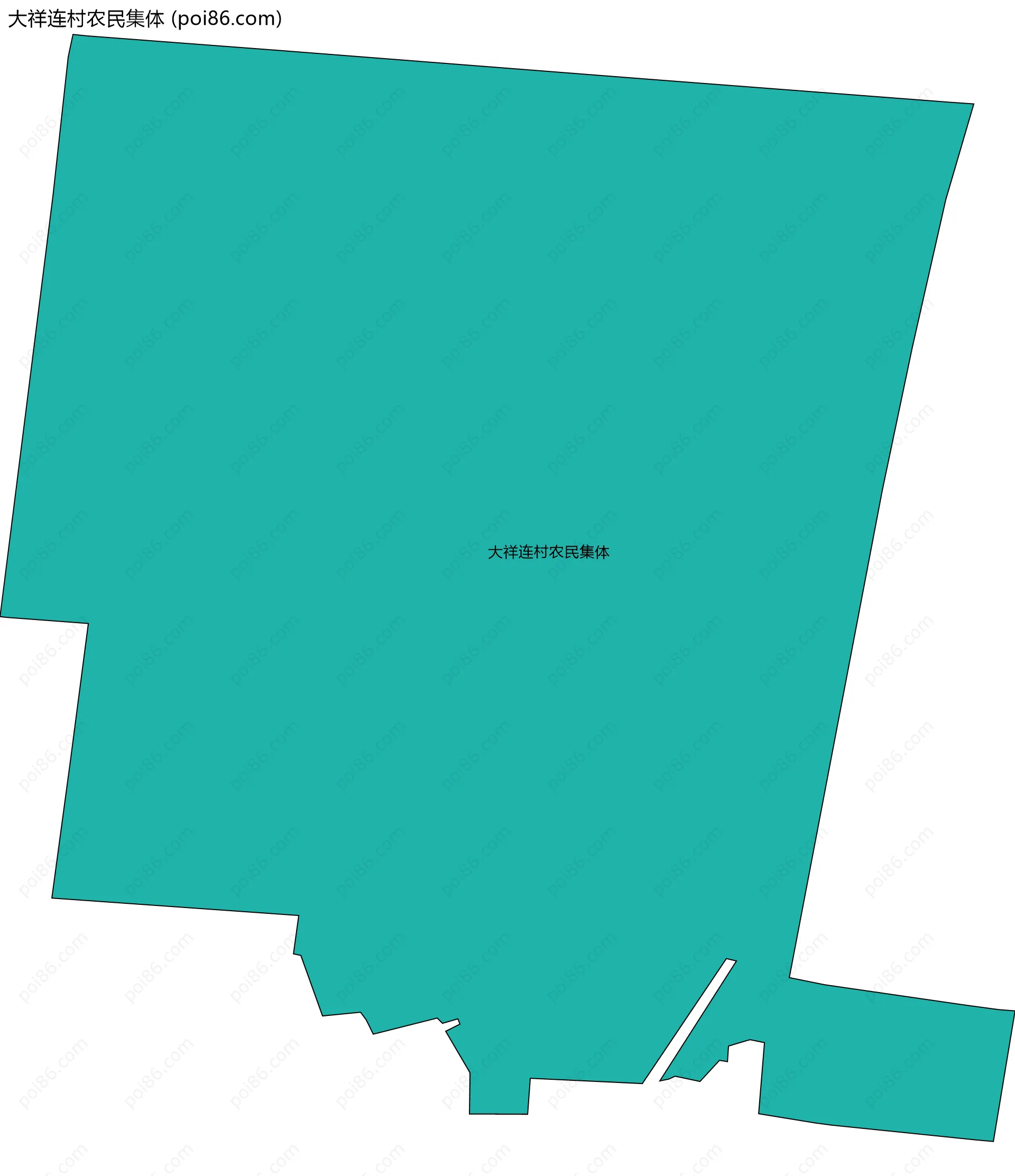 大祥连村农民集体边界地图