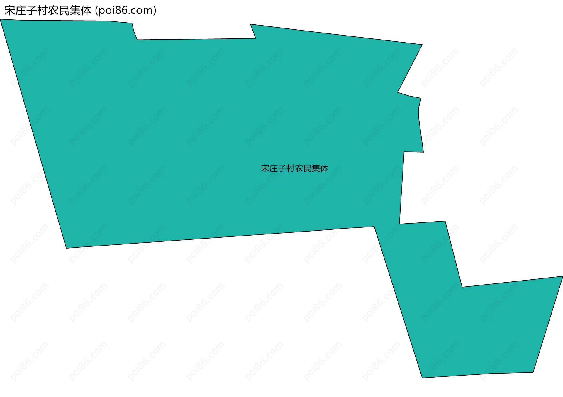 宋庄子村农民集体边界地图