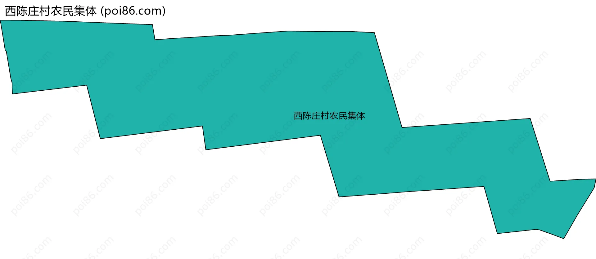 西陈庄村农民集体边界地图