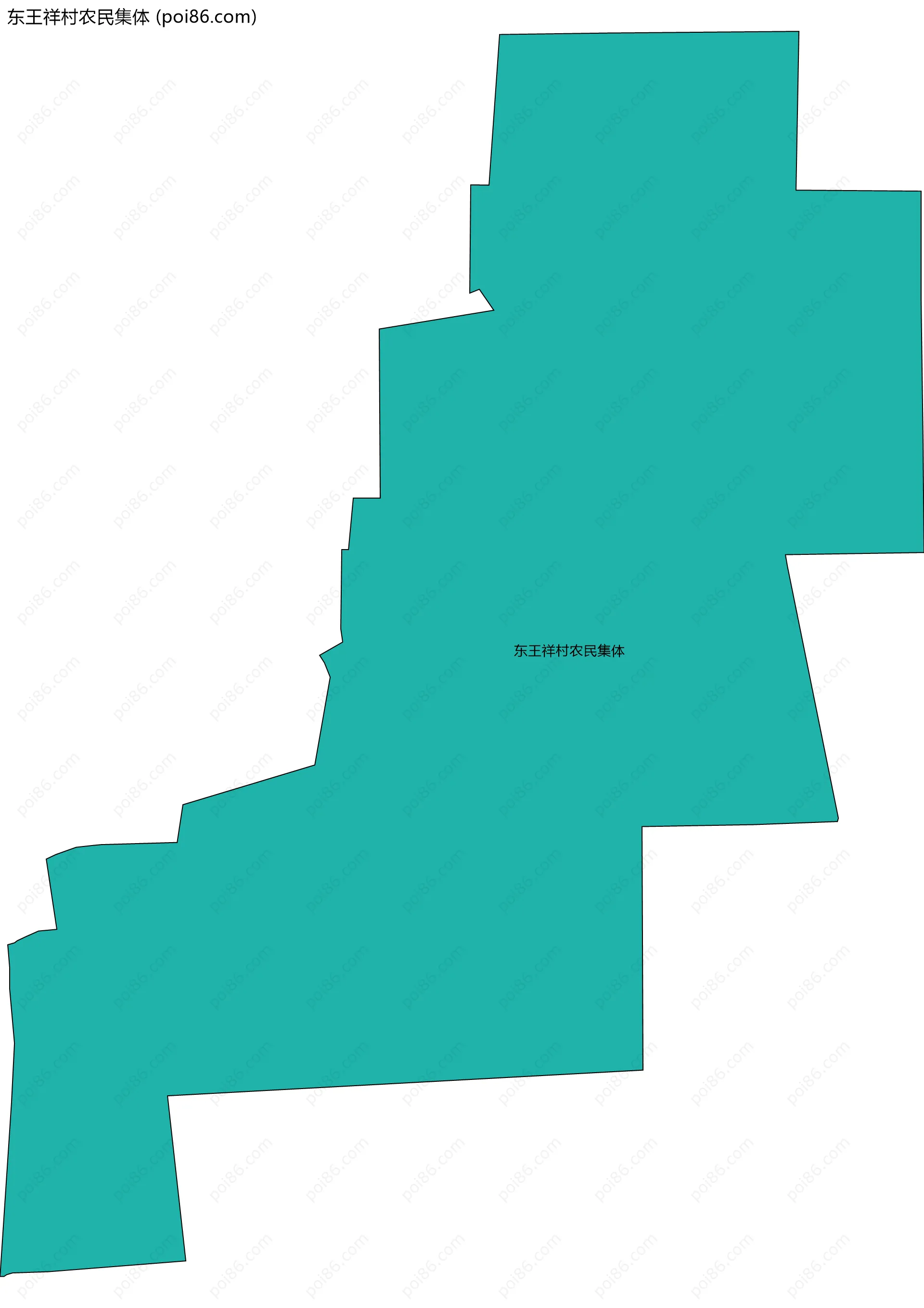 东王祥村农民集体边界地图