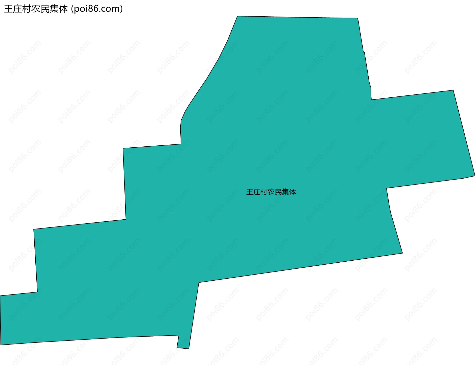 王庄村农民集体边界地图